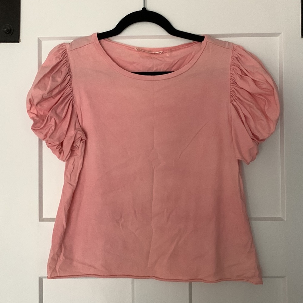 LoveShackFancy pink tee
